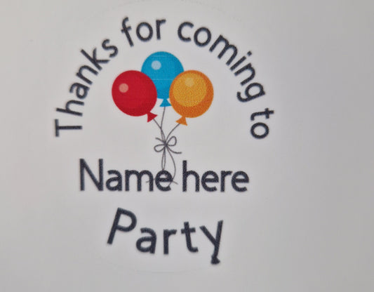 Personalised birthday stickers for everyone